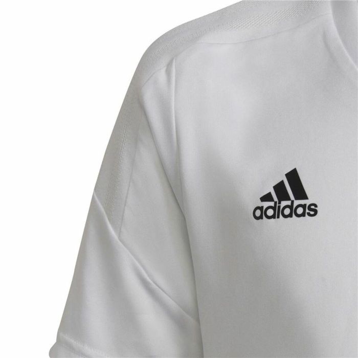 Camiseta de Fútbol de Manga Corta para Niños Adidas Con22 Blanco 2