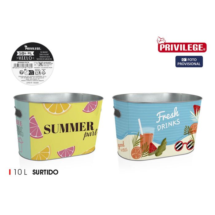 Cubo de Hielo Oval Privilege 10L - Inde (8 Unidades) Cubo de Hielo Oval Privilege 10L - Inde (8 Unidades)