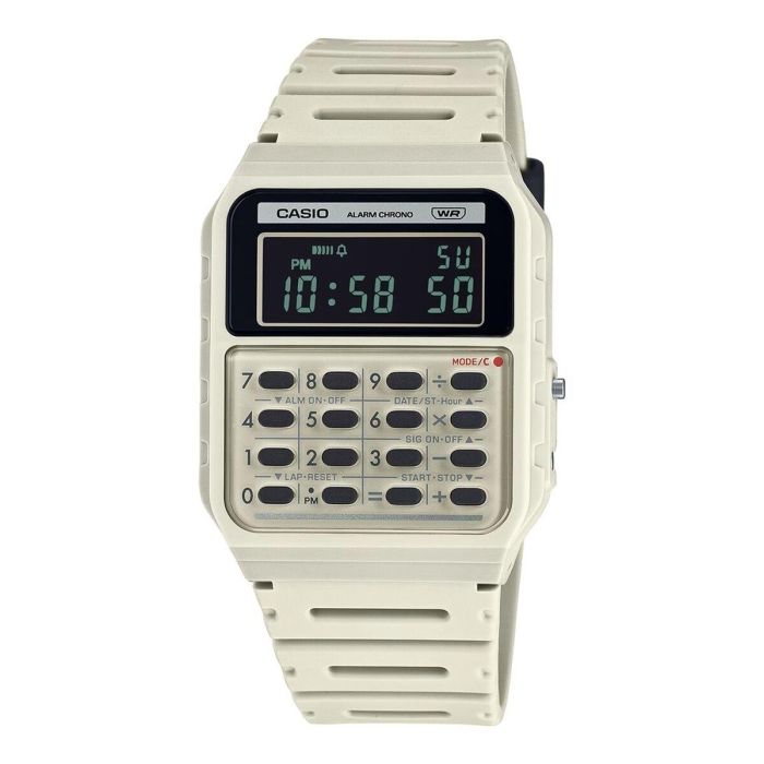 Reloj Hombre Casio CALCULATOR EDGY COLLECTION - CREAM Reloj Hombre Casio CALCULATOR EDGY COLLECTION - CREAM