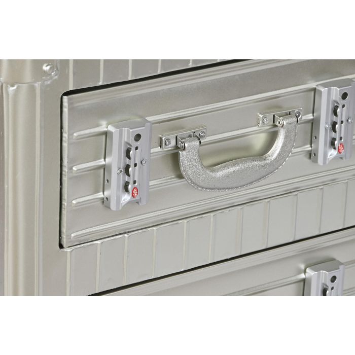 DKD Home Decor Mesita de Noche Vintage Plateado 39x63x46 cm 3