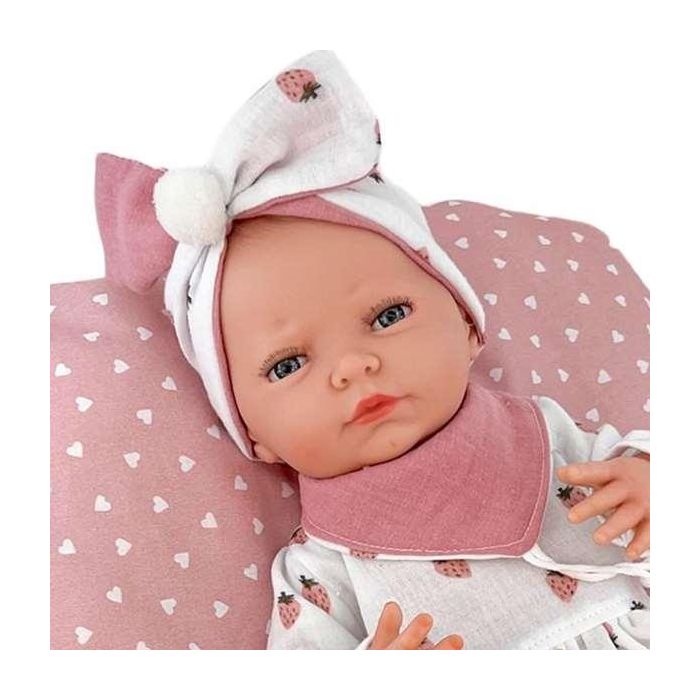 New born niña vestido fresas ref: 8125-24 45 cm 2 New born niña vestido fresas ref: 8125-24 45 cm 2
