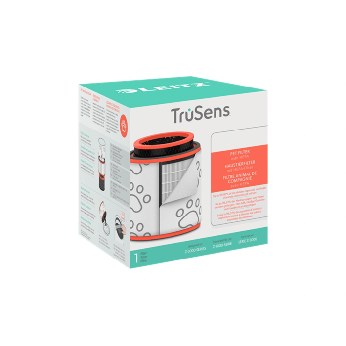 Leitz Filtro HEPA Recambio para Purificador de Aire Z-3000/Z-3500 Grande, Captura 99.97% Virus y Alérgenos 1