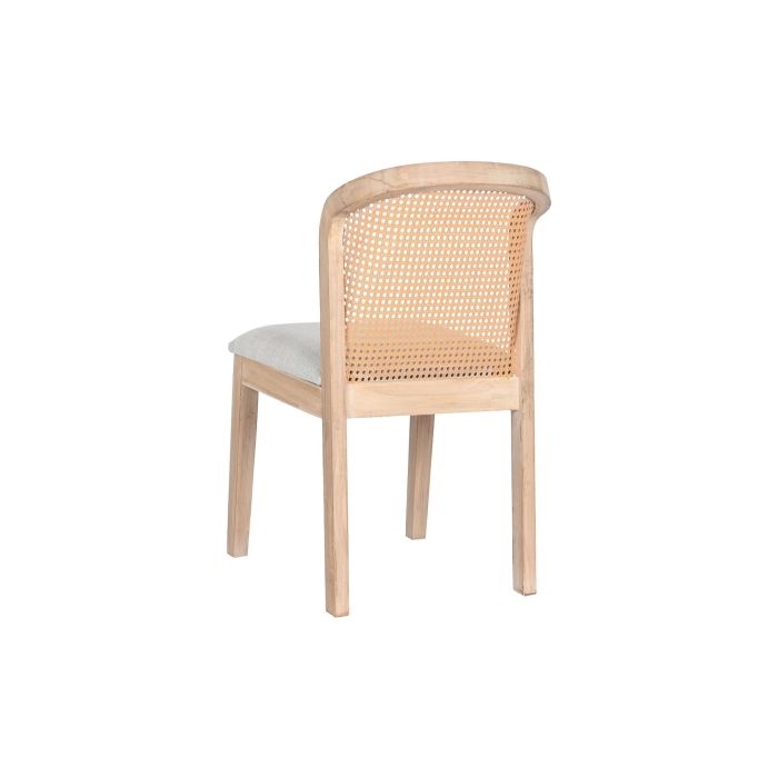 DKD Home Decor Silla Moderna Gris Claro - Ancho 46 cm, Profundidad 61 cm, Altura 86 cm - Madera Abeto, Poliéster - Altura Asiento 50cm 5