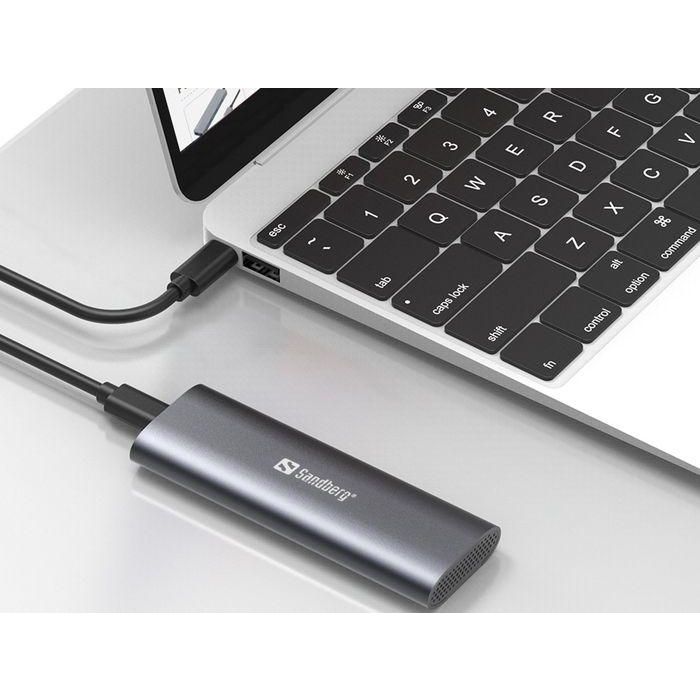 Sandberg USB 3.2 Case for M.2+NVMe SSD 4 Sandberg USB 3.2 Case for M.2+NVMe SSD 4