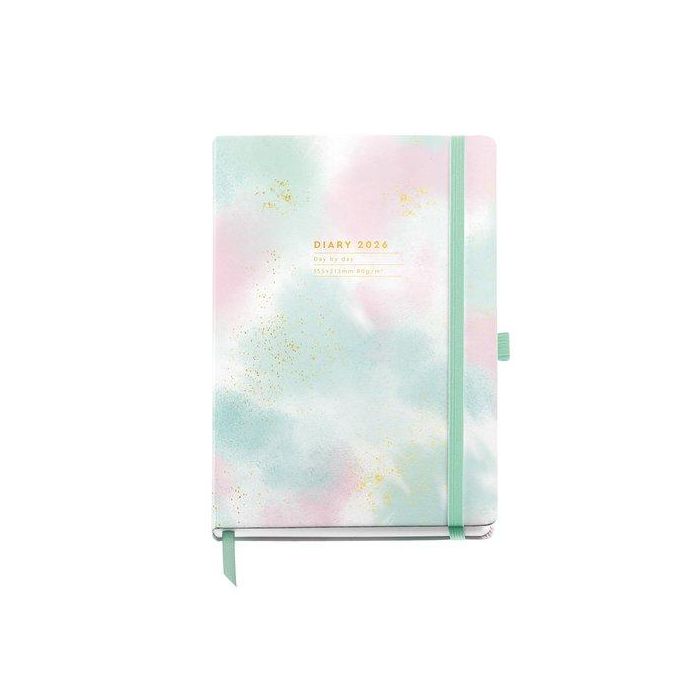 Agenda Anual (2026) Miquelrius Grafica Cosida Tapa Extra Con Goma Plus 155X213 D/P Gradient