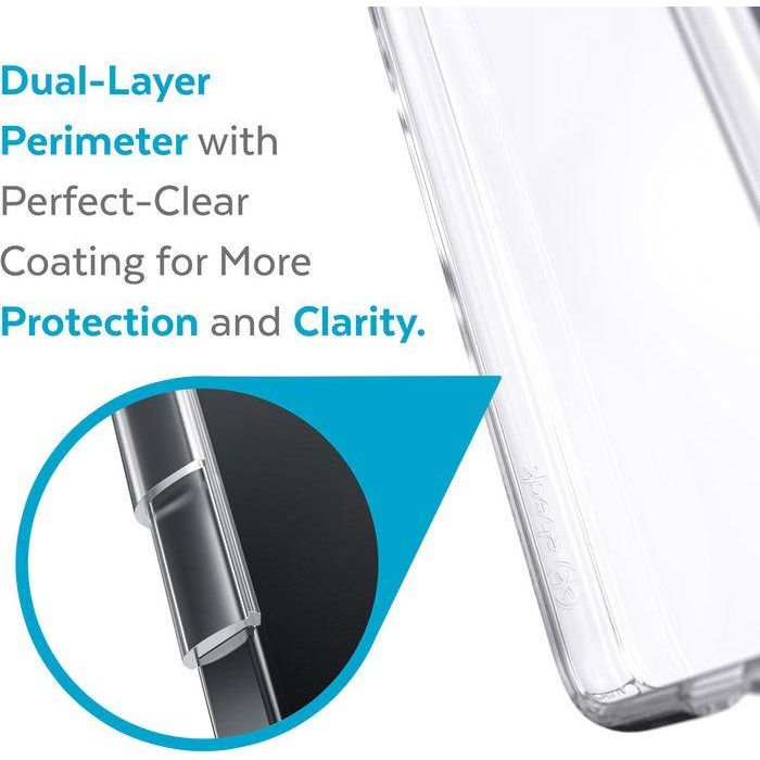 Speck Presidio Perfect-clear Funda Transparente para Samsung Galaxy S22+ con Protección Caídas 4m, Antiamarilleo y Microban Antimicrobiana, QI 6 Speck Presidio Perfect-clear Funda Transparente para Samsung Galaxy S22+ con Protección Caídas 4m, Antiamarilleo y Microban Antimicrobiana, QI 6
