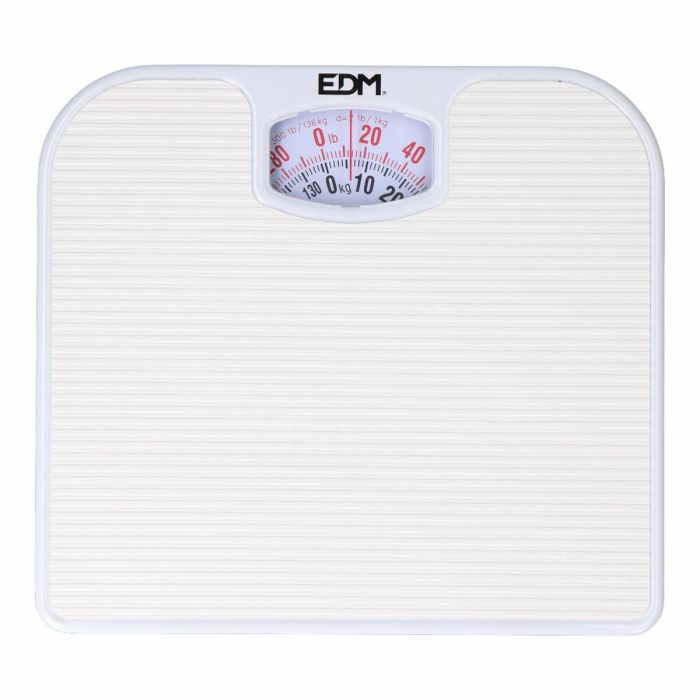 Báscula Analógica EDM 07617 Polipropileno 130 Kg 26 x 24 x 4 cm 24 x 26 x 4 cm 4 Báscula Analógica EDM 07617 Polipropileno 130 Kg 26 x 24 x 4 cm 24 x 26 x 4 cm 4