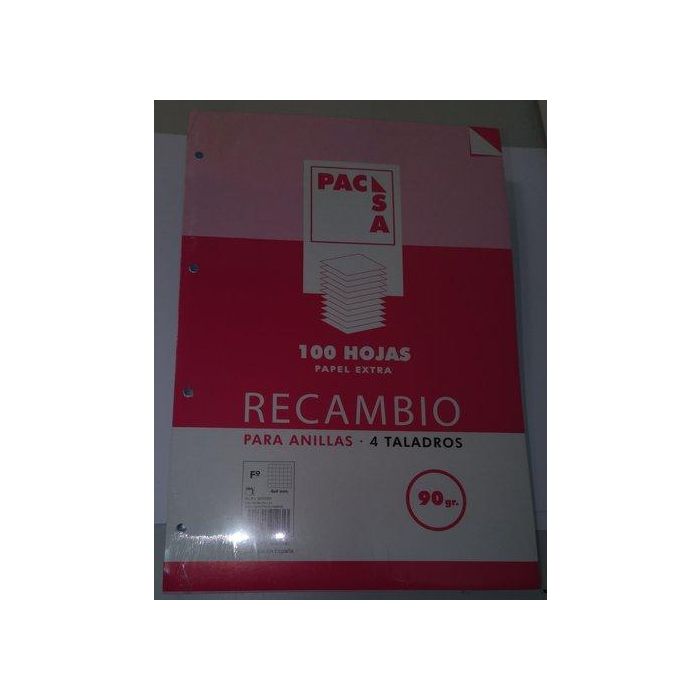 Recambio Pacsa Fº 100H 90G 4 Taladros Cuadric.4X4
