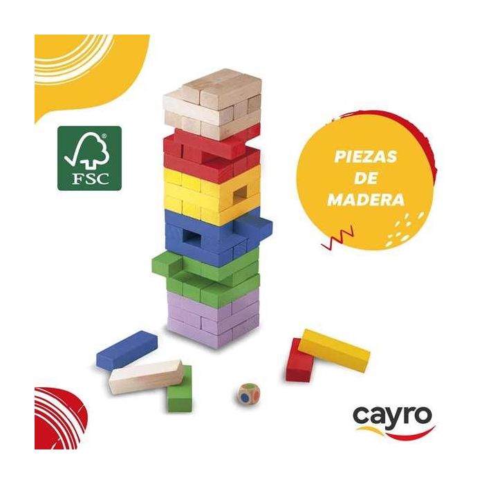 Juego block a block colores de madera 8x30x8 cm 6 Juego block a block colores de madera 8x30x8 cm 6