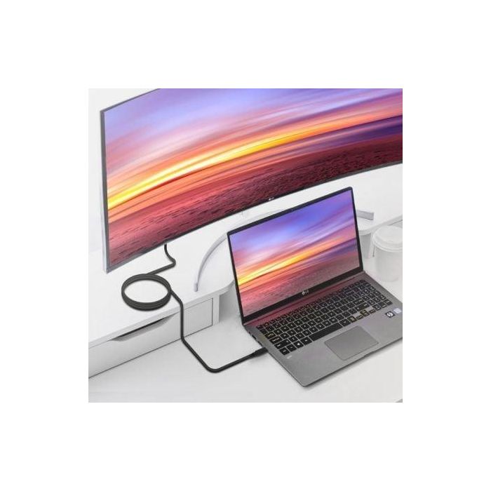 AISENS - CABLE USB 3.2 GEN1 5GBPS 4K@60HZ 3A 60W E-MARKER, TIPO USB-C/M-USB-C/M, NEGRO, 5.0M 3