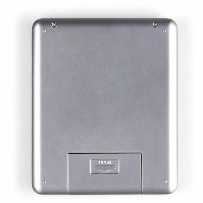 Livoo DOM474 Báscula Electrónica de Precisión con Bandeja de Acero Inoxidable, Máx. 500g, 6 Unidades, Pantalla LCD 5