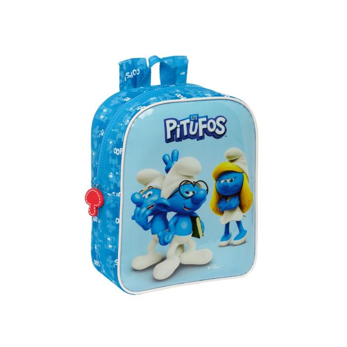 Mochila Infantil Los Pitufos Azul 22 x 27 x 10 cm