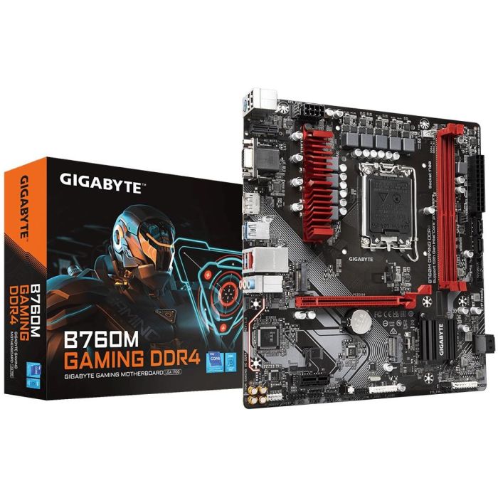 Gigabyte 9MB76MG4-00-11 Placa Base B760M GAMING DDR4 Socket 1700 Micro ATX para Intel 12ª/13ª Gen, PCIe 4.0, LAN 2.5GbE 0 Gigabyte 9MB76MG4-00-11 Placa Base B760M GAMING DDR4 Socket 1700 Micro ATX para Intel 12ª/13ª Gen, PCIe 4.0, LAN 2.5GbE 0