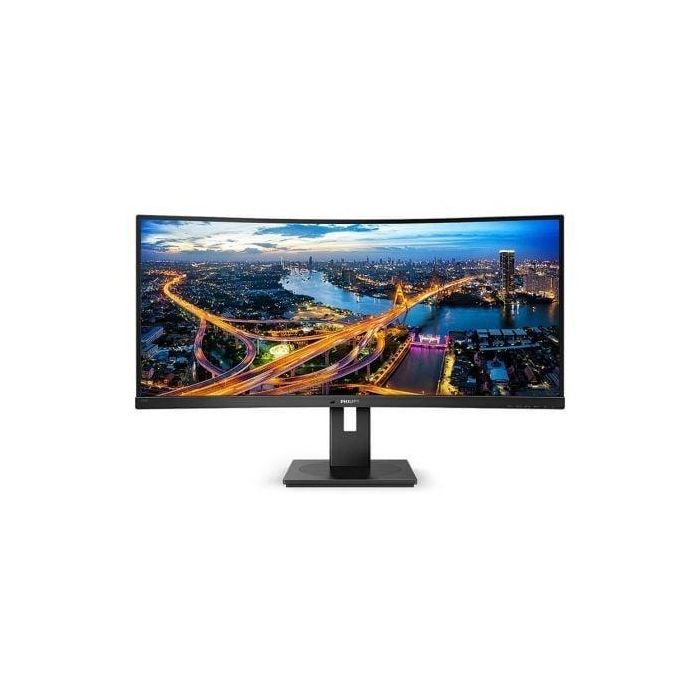 Philips 346B1C Monitor Curvo Ultrapanorámico 34" WQHD (3440x1440) VA USB-C KVM Altavoces Ergonómico Ajustable Eye Comfort Negro
