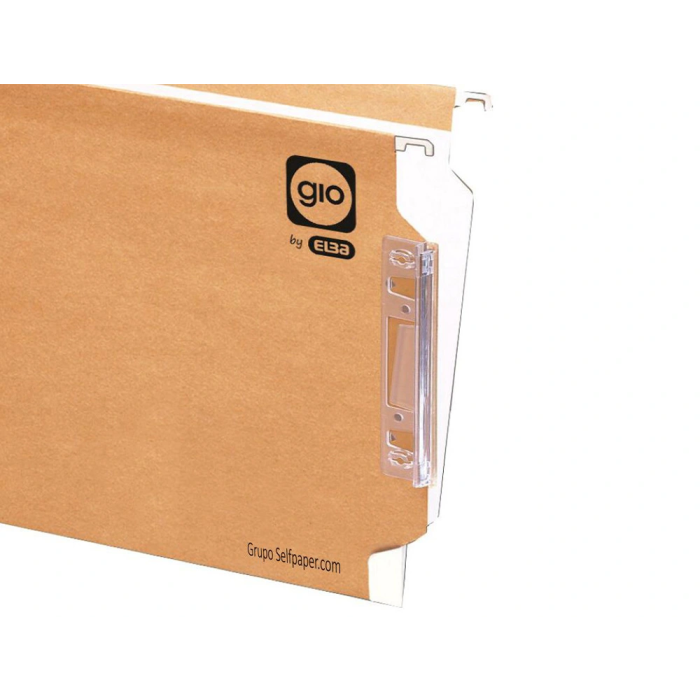 Gio Carpeta Colgante Visor Lateral Arcón Kraft Bicolor Cartulina A4 Con Etiquetas -25U- 1 Gio Carpeta Colgante Visor Lateral Arcón Kraft Bicolor Cartulina A4 Con Etiquetas -25U- 1