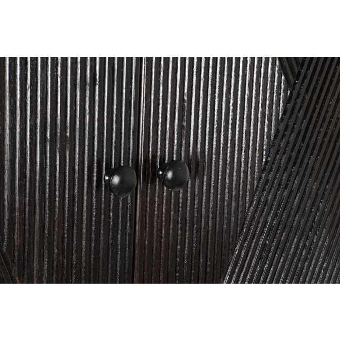 DKD Home Decor Aparador Moderno de Mango y Metal Marrón Oscuro y Negro, 2 Puertas, 1 Estantería 43x84x153.5 cm 3