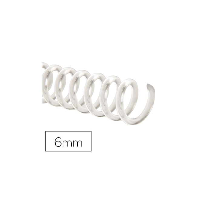 Q-connect Espiral Plástico Transparente 32 5:1 6mm 1,8mm Encuadernación Caja 100 Unidades 0 Q-connect Espiral Plástico Transparente 32 5:1 6mm 1,8mm Encuadernación Caja 100 Unidades 0