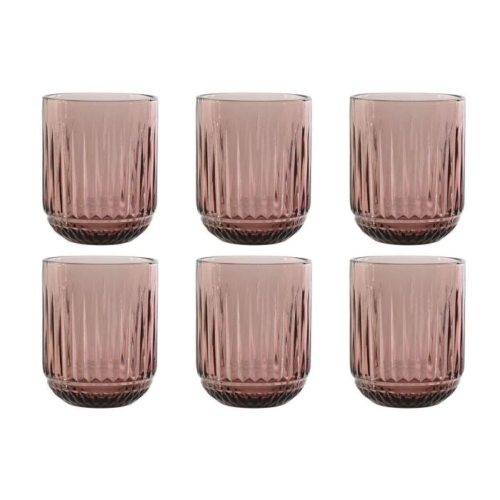 Vaso Basicos DKD Home Decor Rosa 7.5 x 9.5 x 7.5 cm Set de 6 Vaso Basicos DKD Home Decor Rosa 7.5 x 9.5 x 7.5 cm Set de 6