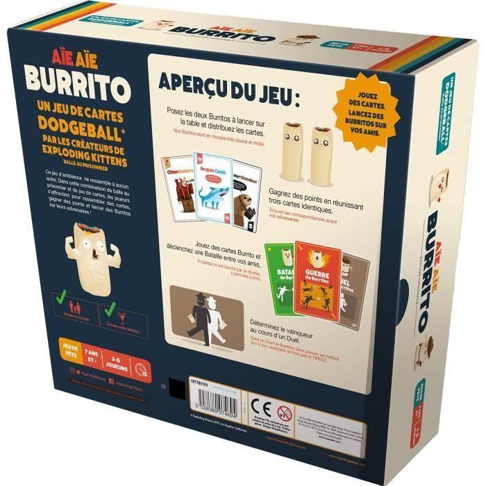 Asmodee - AIE AIE Burrito - Edad: 7+ - Número de jugadores: 2-6 2 Asmodee - AIE AIE Burrito - Edad: 7+ - Número de jugadores: 2-6 2