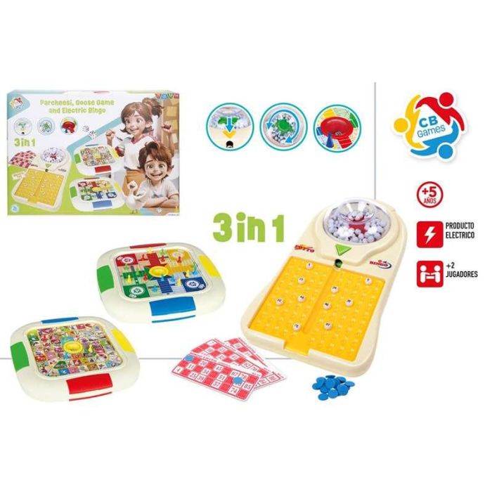 Parchis-oca y bingo electronico. 3 en 1. 1 Parchis-oca y bingo electronico. 3 en 1. 1