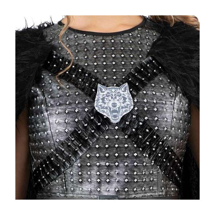 Disfraz dama del norte capa con correaje, túnica, cinturón y mitones talla l 3 Disfraz dama del norte capa con correaje, túnica, cinturón y mitones talla l 3