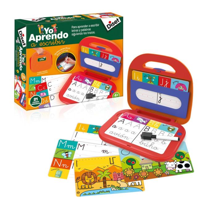 DISET 63787 Pupitre Luminoso Yo Aprendo a Escribir Abecedario y Trazos para Niños +4 Años con Láminas Borrables y Rotulador 0 DISET 63787 Pupitre Luminoso Yo Aprendo a Escribir Abecedario y Trazos para Niños +4 Años con Láminas Borrables y Rotulador 0