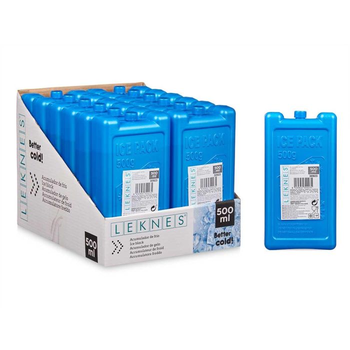 Bloque Acumulador De Frio 500Ml Leknes 18X4CM (24 Unidades) 2 Bloque Acumulador De Frio 500Ml Leknes 18X4CM (24 Unidades) 2