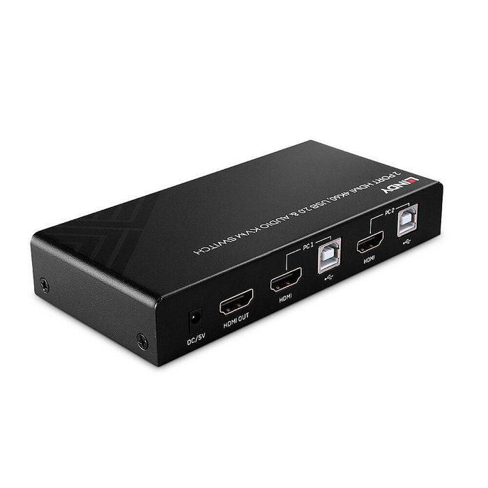Lindy 2 Port HDMI 4K60, USB 2.0 and Audio KVM Switch 2 Lindy 2 Port HDMI 4K60, USB 2.0 and Audio KVM Switch 2