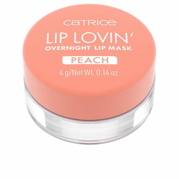 Catrice #030-Feelin' Peachy LIP LOVIN' Mascarilla Labial Nocturna Bálsamo Hidratante Profundo con Manteca de Karité y Vitamina E 4g