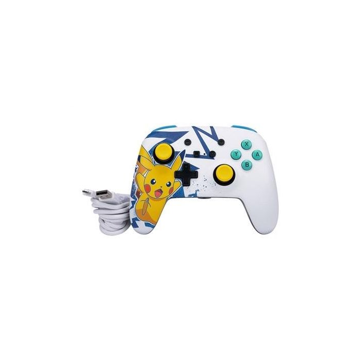 Power A NSGP0041-01 Mando con Cable Mejorado para Nintendo Switch - Diseño Pikachu High Voltage, Compatible con Switch OLED y Switch 2 Power A NSGP0041-01 Mando con Cable Mejorado para Nintendo Switch - Diseño Pikachu High Voltage, Compatible con Switch OLED y Switch 2