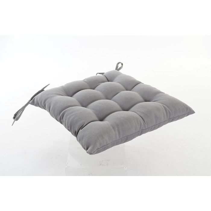 Cojin Silla Boho DKD Home Decor Gris Negro 40 x 7 x 40 cm