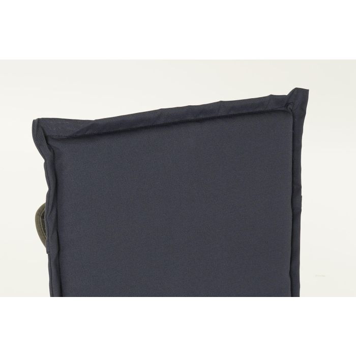 Cojin Silla Boho DKD Home Decor Azul Marino Negro 4 x 115 x 42 cm 2