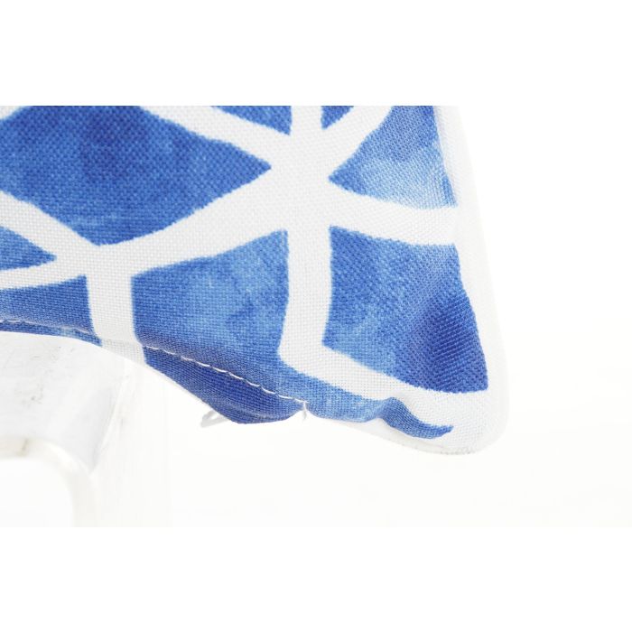 Cojin Boho DKD Home Decor Azul Blanco 10 x 40 x 40 cm 2