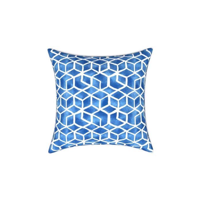 Cojin Boho DKD Home Decor Azul Blanco 10 x 40 x 40 cm