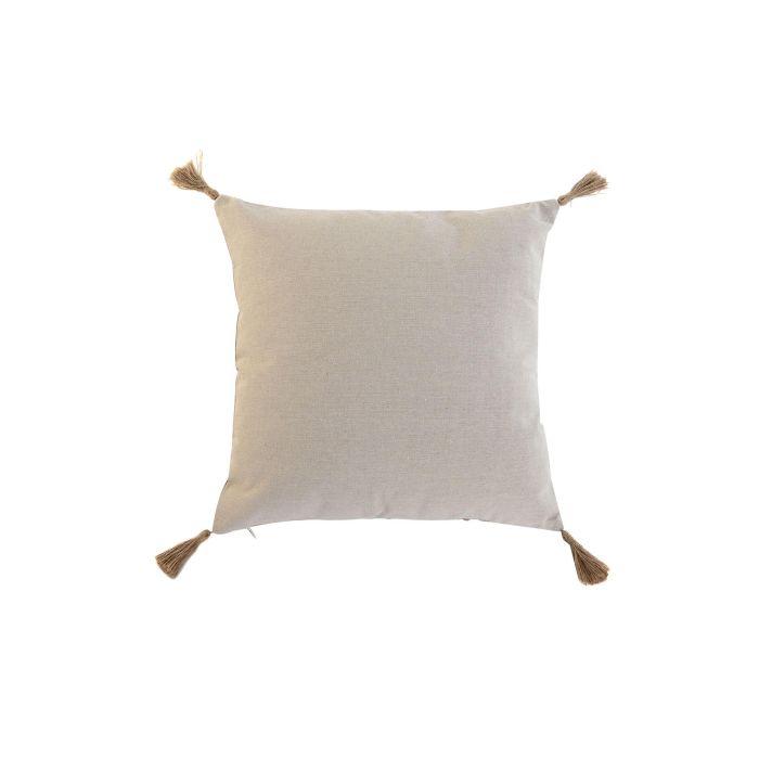 Cojin Boho DKD Home Decor Crudo Beige 5 x 45 x 45 cm (2 Unidades) 1