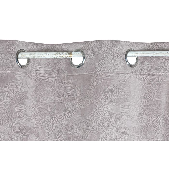 Cortina Urban DKD Home Decor Rosa Palo 260 x 140 cm (2 Unidades) 1