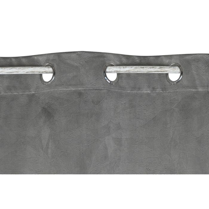 Cortina Urban DKD Home Decor Gris Claro 260 x 140 cm (2 Unidades) 1