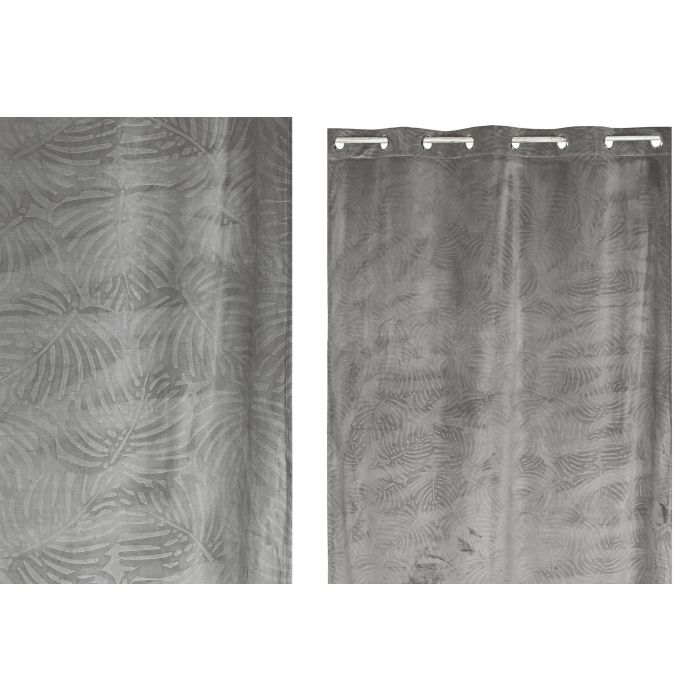 Cortina Urban DKD Home Decor Gris Claro 260 x 140 cm