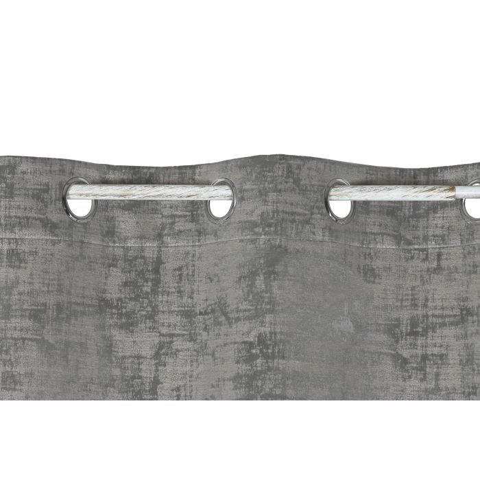 Cortina Urban DKD Home Decor Gris Claro 260 x 140 cm (2 Unidades) 1