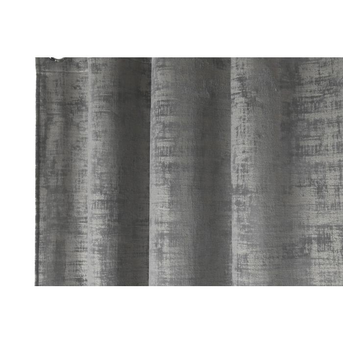 Cortina Urban DKD Home Decor Gris Claro 260 x 140 cm (2 Unidades) 3