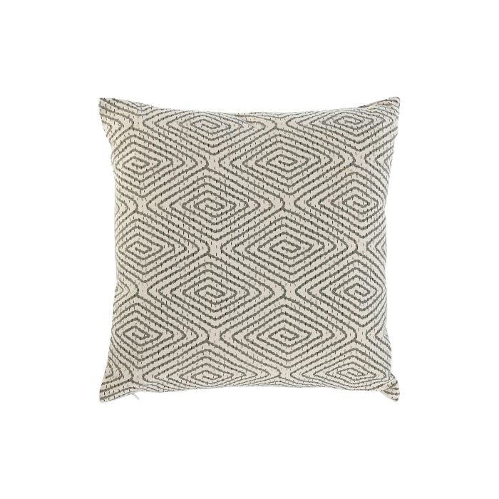 Cojin Cottage DKD Home Decor Verde Blanco 45 x 45 cm