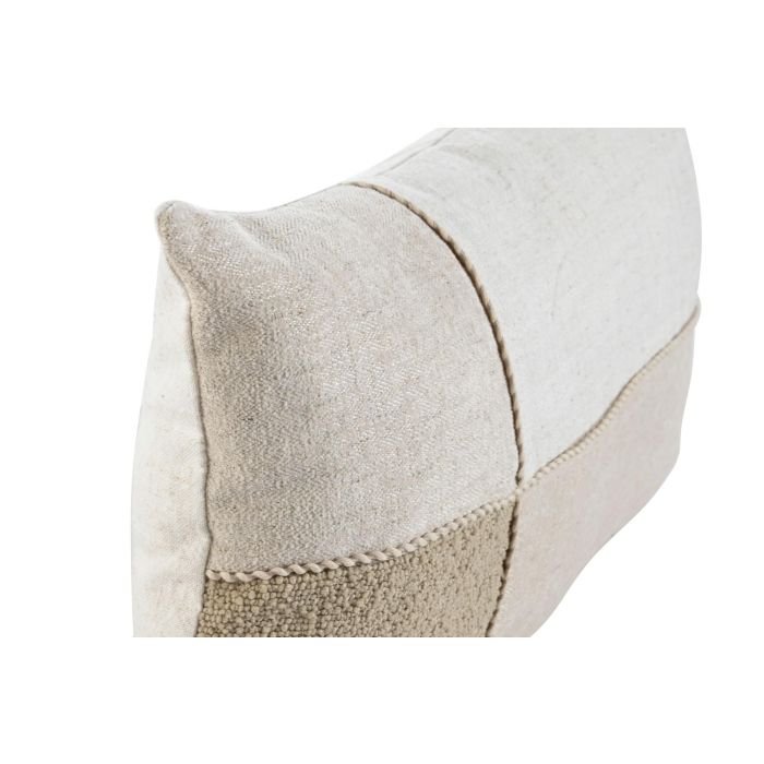 Cojin Cottage DKD Home Decor Blanco Roto Beige 30 x 50 cm (2 Unidades) 1