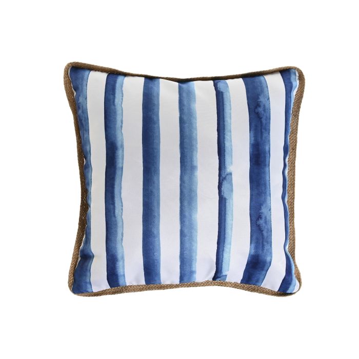 Cojin Terraza Y Jardin DKD Home Decor Azul Blanco 45 x 45 cm