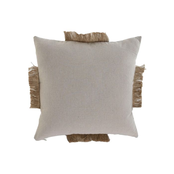 Cojin Boho DKD Home Decor Beige Natural 45 x 45 cm (2 Unidades) 2