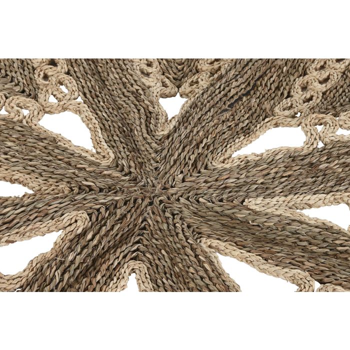 Alfombra Tropical DKD Home Decor Natural 178 x 1.8 x 178 cm 2