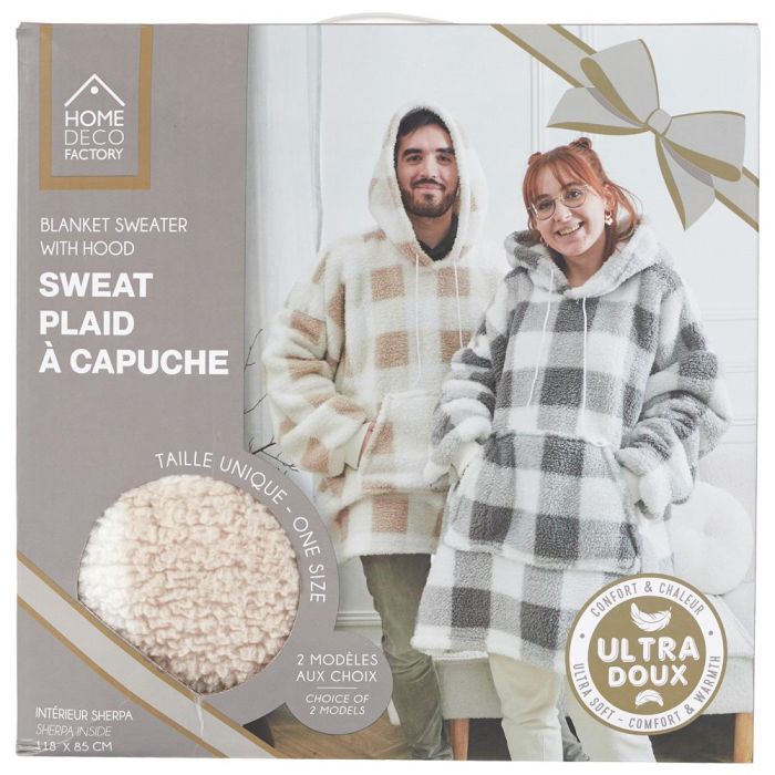 Sudadera Con Capucha Cuadros Home Deco Factory