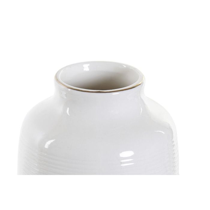 Jarron Boho DKD Home Decor Blanco 12 x 24 x 12 cm 2 Jarron Boho DKD Home Decor Blanco 12 x 24 x 12 cm 2