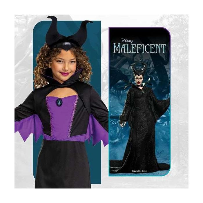 Disney Princess Disfraz Maléfica Classic para Niña, Talla 7-9 años, Color Morado 1 Disney Princess Disfraz Maléfica Classic para Niña, Talla 7-9 años, Color Morado 1