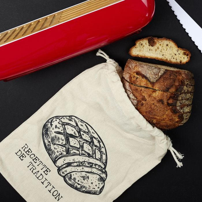 Bolsa para el pan en rebanadas de tela 26x36 cm 1