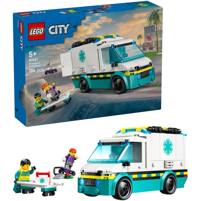 LEGO 60451 City Ambulancia de Emergencias, Juego de Construcción, 184 Piezas, Juguete para Niños de 5+ Años 14
